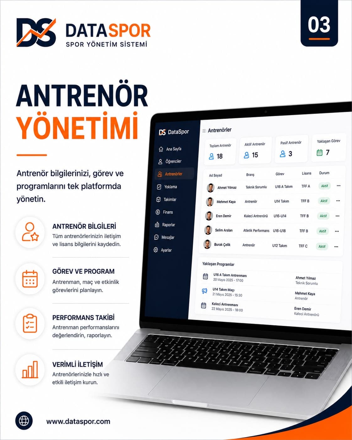 İletişim ve Duyurular Panel Görünümü 2